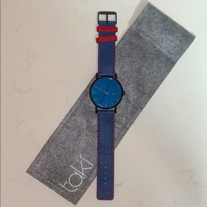 Taki Hugo Men’s Watch: Blue/Navy
